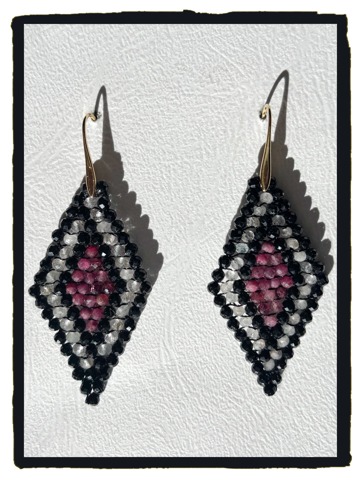 Pendientes GEMSTONES rubí, turmalina y topacio