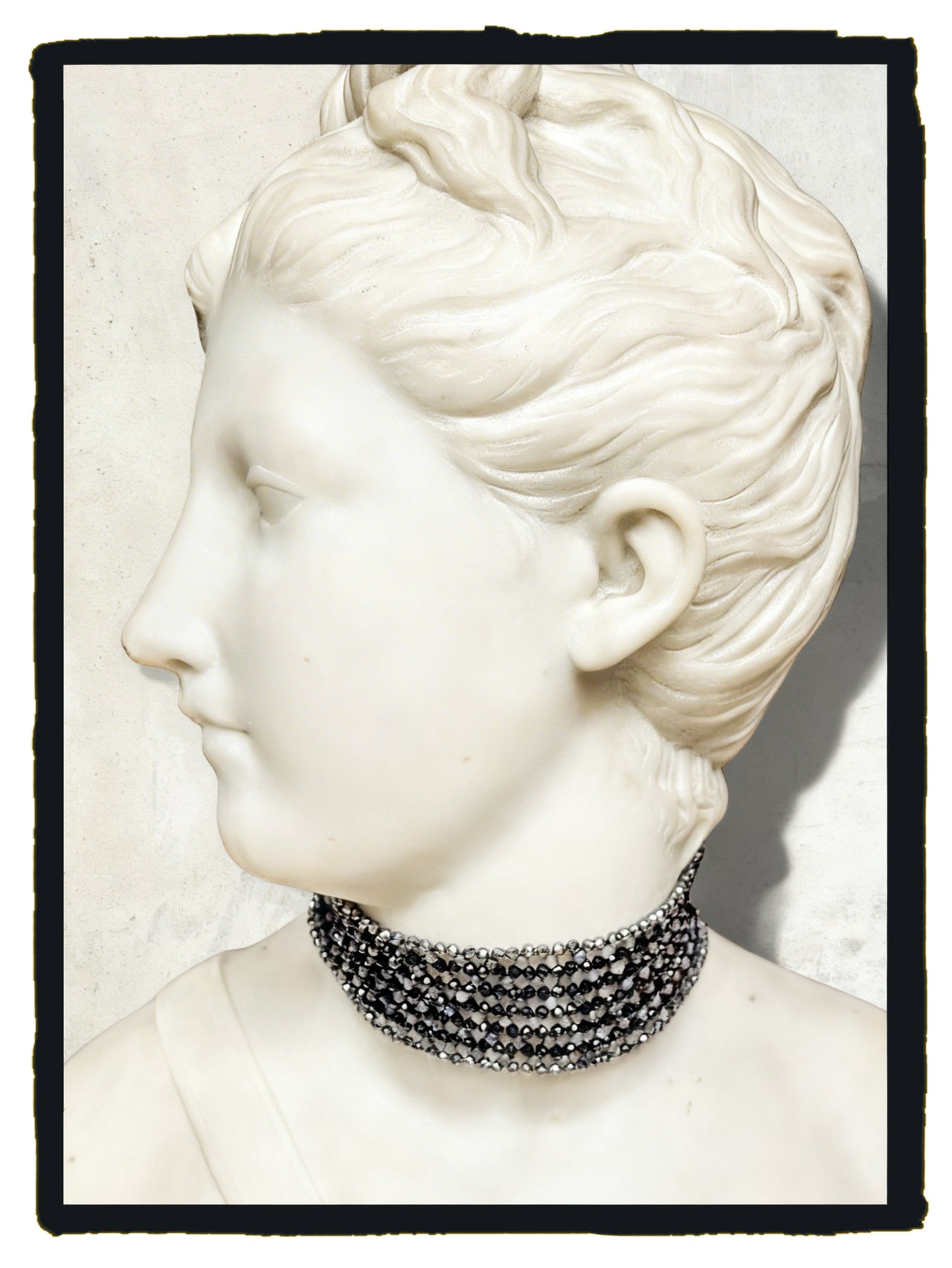 Choker zafiro, turmalina y terahercio