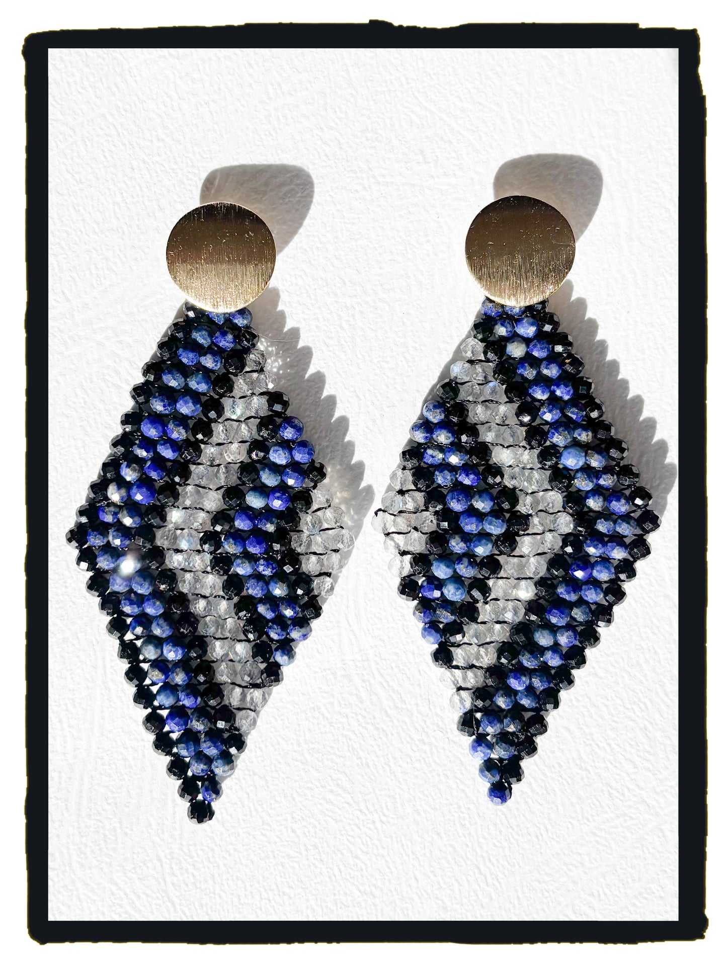 Pendientes GEMSTONES lapislazuli, turmalina y labradorita