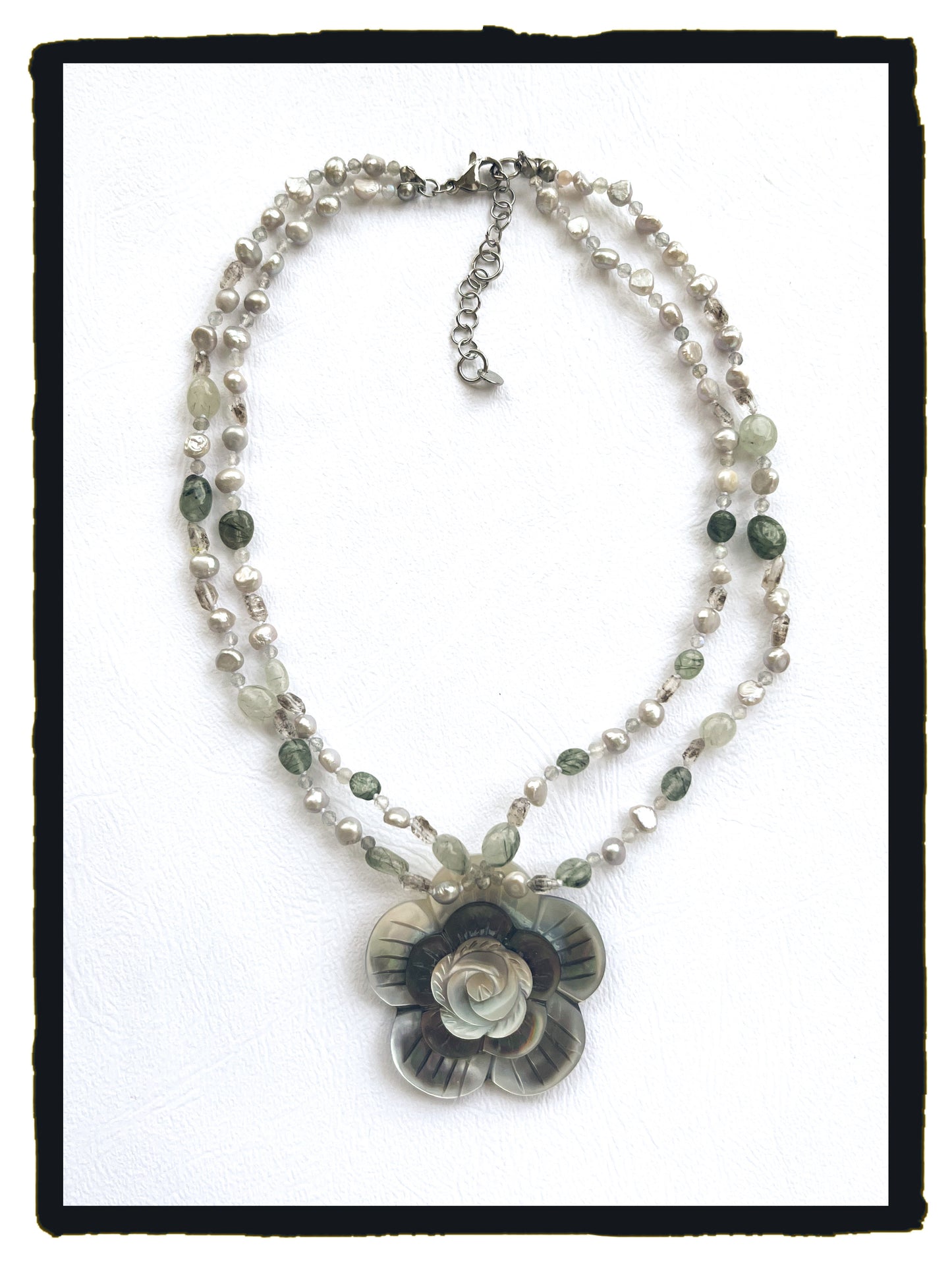 Collar CAMELIA plata